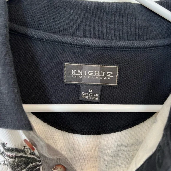 WWII Vintage Airplane Print Polo Shirt - Picture 4 of 4